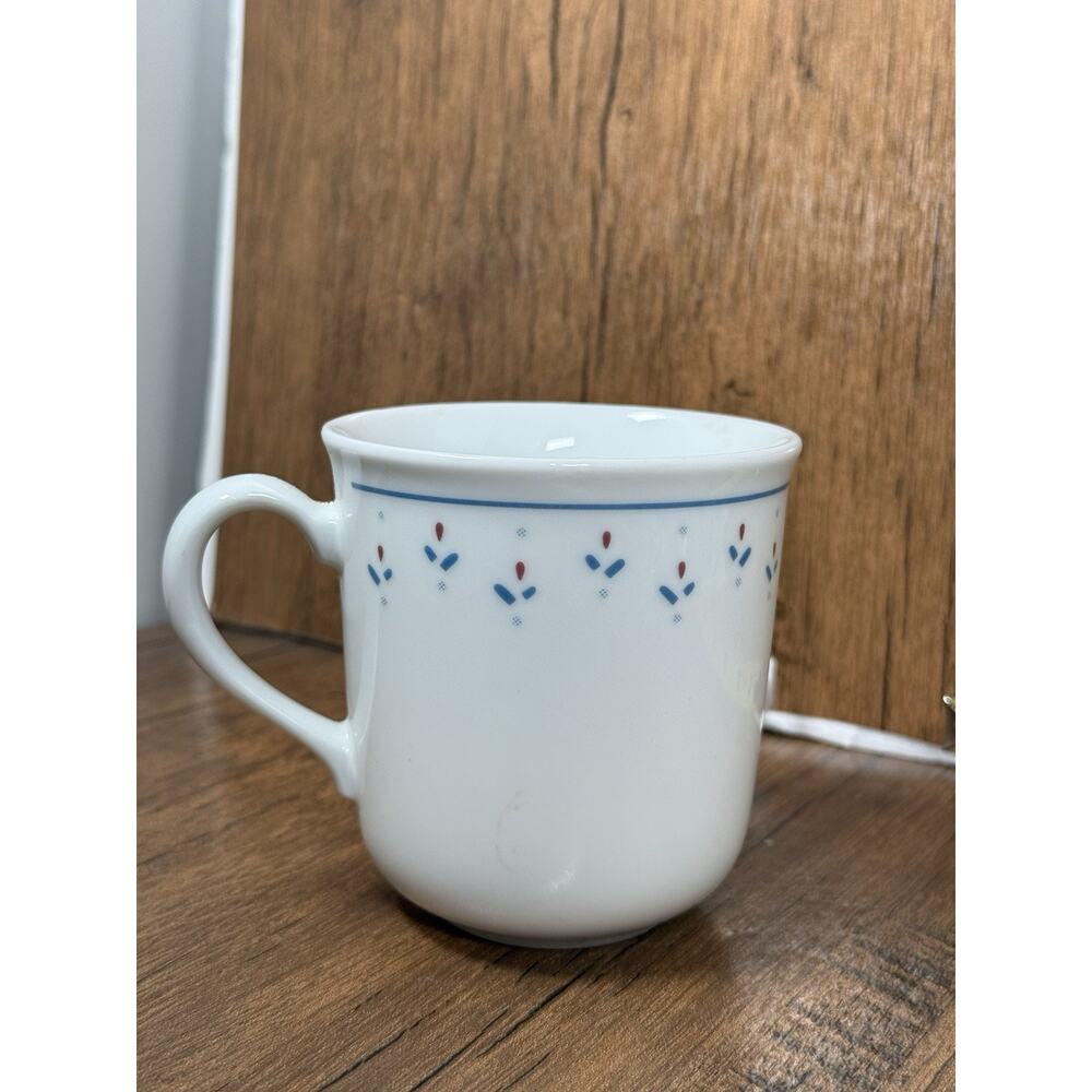 Corning ware Normandy Coffee Tea cup. Delicate blue and pink flowers